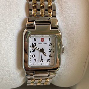 Women's Swiss Army Gold/Silver Bracelet Watch